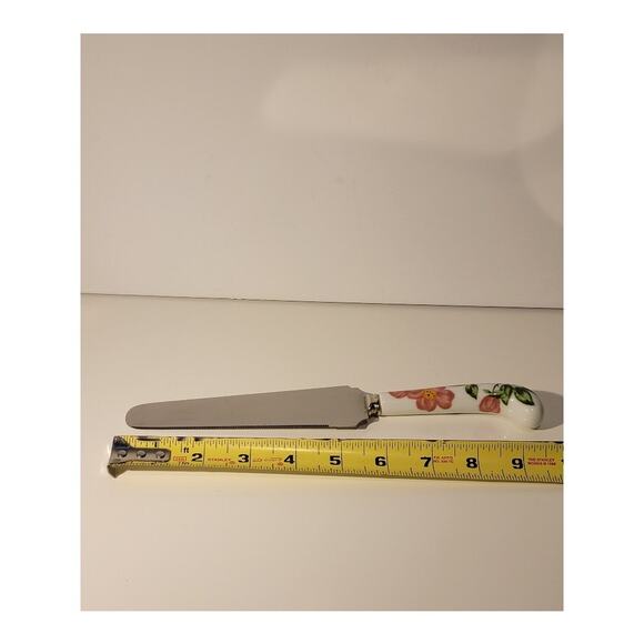 VTG Prill Sheffield Knives Set of 2 Floral England Stainless Porcelain Handles - Picture 6 of 7